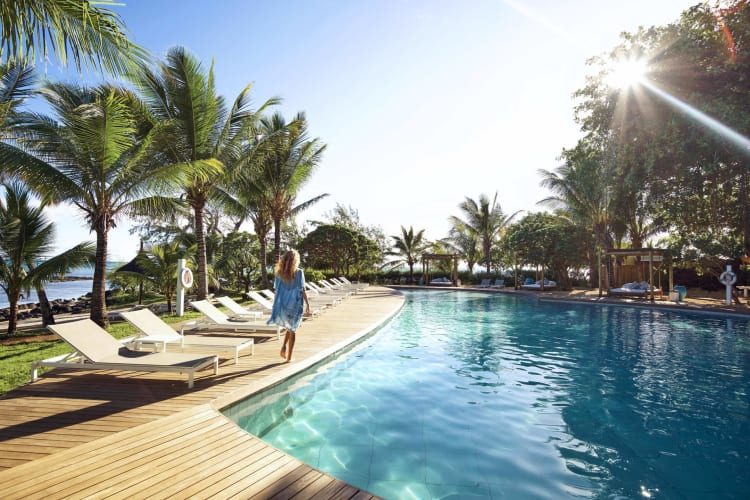 Outdoor pool area
